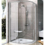 Душ. штора PSKK 3-90 transparent, Профіль сатін, скло