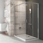 Душ. штора BLRV2K-110 transparent, сатін, квадрат, скло