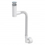 Сифон д/рак EASYCLEAN, телескоп,d40/32, гофра d32х892мм, пластик+кл кл, хром