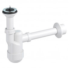 Сифон д/раковини VENTLOC з випуском і пробкою,сухий затвір, d32/50,пластик