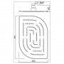 Верхній душ ALIVE MAZE (1 полож), 200*300мм, хром