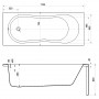 Ванна ABS NIKE 170х70+НІЖКИ ТИП 4