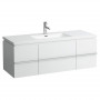 Раковина LIVING Square 130x48, врізна, підрізна до 650, з/о (H8164350001041)