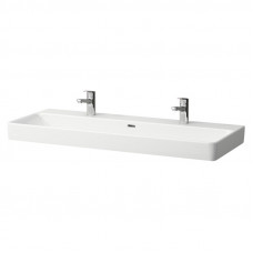 Раковина PRO S 120х46, п/столешню, з/о 2шт, біла (H8149650001071)