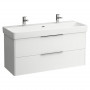 Раковина PRO  S 120х46, на стільн,з/о2шт,біл,з покрит.LCC (H8149654001071)