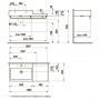 Раковина LIVING City 100 x 46 см б/о (H8184320001091)