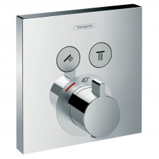 Верхня частина термостата SHOWER select, 2 виходи, хром