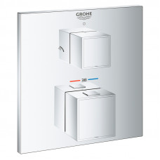Верхня частина термостату GROHTHERM CUBE душ, д/35600, 2 виходи, хром