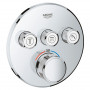 Верхня частина термостату GROHTHERM SMARTCONTROL душ, д/35600, 3 виходи, хром