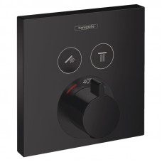 Верхня частина термостата SHOWER SELECT, 2виходи, чорн матов