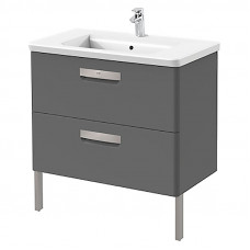 Раковина GAP, 80см, з/о, з шафка 2 шухл, сірий антрацит глянц (A855998153)