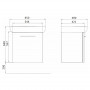 Раковина NOVA PRO 65 см прямокут+шафка NOVA PRO, білий глянець (M39025000)