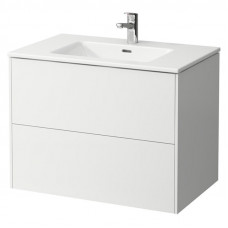 Раковина Pro S+Base 80х50, з/о, з шафкою, біла глянц.(H8649612611041)