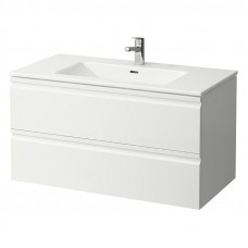 Шафка PRO S з раковиною 100х50, з/о, 2 шухл.,глянц.біл. (H8619654751041)