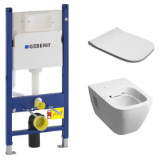 К-т (Чаша підв. MODO Rimfree, прям+сидіння MODO slim+Інс с-ма DUOFIX 3в1 DELTA)