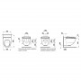 Унітаз-біде підвісний CLEANET RIVA RIMLESS rimless з покр. LCC (H8206914000001)