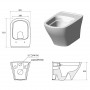 Чаша підвісного унітазу WC CLASSIC RIMOFF