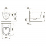 Чаша підвісного унітазу KARTELL by LAUFEN RIMLESS (H8203360000001)