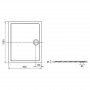 Піддон AERON 120*90, прямокут., З сіф. и решіткою, білий (A276295100)