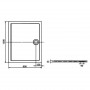 Піддон AERON 120*90, прямокут., З сіф. и решіткою, графіт (A276295200)