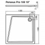 Піддон Perseus Pro 10*100x100