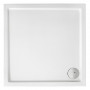 Піддон Malaga Square Compact, 90х90х13,5, квадр., ніж, сіф, біл (A276256000)