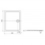 Піддон Aeron 140*80, прямокут., з сиф. і решіткою, білий (A276286100)