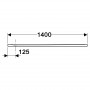 Піддон SESTRA 140x80, прямокутний, білий