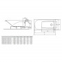 Ванна акрил. COMFORT PLUS 150х75 з ручками+ніжки SNC1 (XWP1451000)