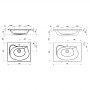 Раковина ROSA 760, 76х49 см, з/о