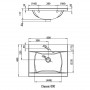 Раковина CLASSIC 600, 60х49 см