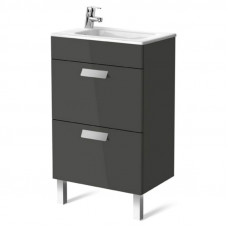 Раковина Debba, 50см, з/о, з шафка, сірий антрацит глянц (A855904153)