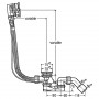 Злив/перелив Мultiplex Simplex Trio 725 х 40/50 (728014)