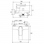 Змішувач FLAT д/ванни, настінний, 150 мм (FL 022.00/150)