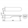 Ізлив OPAL PRIME ванна, хром