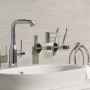 Змішувач ESSENCE раковина, M, гідрозатвір, обертовий вилив, хром