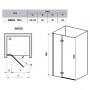 Душ. двері SMSD 2-110 A-L, transparent, хром