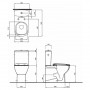 Унітаз-компакт STYLE Rimfree унів 3/6 ниж. підв. б/сидіння (L29021000)
