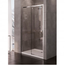 Душ двері PORTA 120х200см, L, розсув, скло прозоре, проф хром