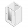 Душ двері PORTA 120х200см, L, розсув, скло прозоре, проф хром