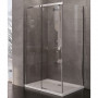 Душ штора Porta 100х90см, L,розсув, скло прозоре, проф хром