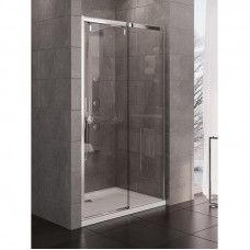 Душ двері PORTA 140х200см, R,розсув, скло прозоре, проф хром