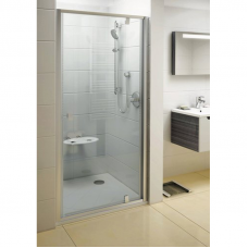 Душ. двері PDOP 1-80 transparent, проф. сатін, скло