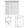 Душ. двері SMSD 2-90 B-R, transparent, хром