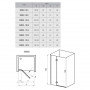 Душ. двері SMSD 2-100 A-L, transparent, хром