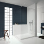 Душ стінка VELIO walk-in 120x200 скло прозоре, проф хром