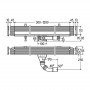 Корпус душ лотка Advantix VARIO Wall Drain 70 мм довільноскороч (736736)