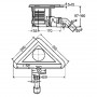 Корпус душ лотка Visign, кутовий, б/борту, глянцева поверх (627003)