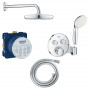 Душ система GROHTHERM SMARTCONTROL душ (вбуд.термост.29120+вбуд.частин.35600+лійка(1пол)+шланг1,5м+в