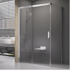 Душ. кабіна MSDPS 110/80 L, transparent, Профіль полір. алюм.